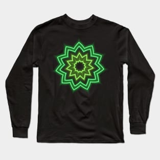 Green Neon Graphic Long Sleeve T-Shirt
